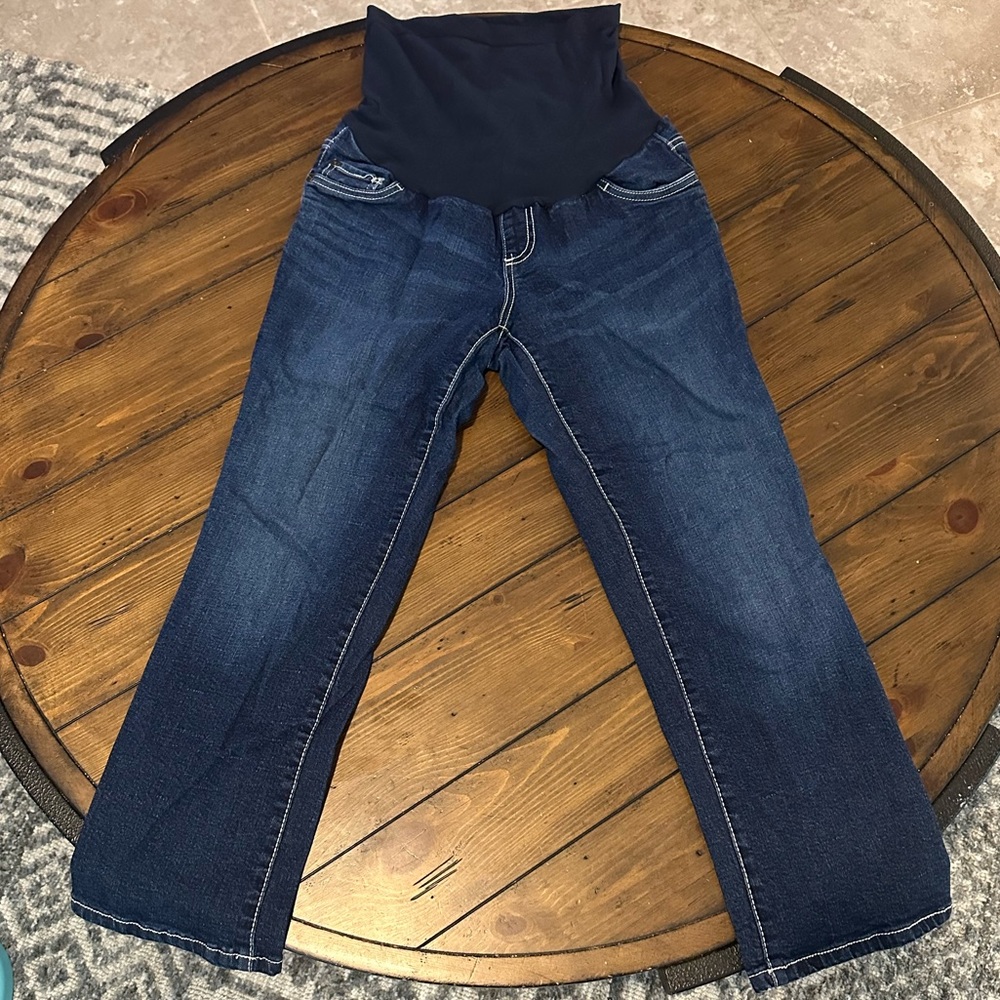Indigo Blue Maternity Jean Capris